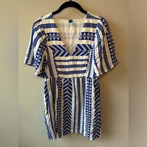 Old Navy V neck mini swing dress